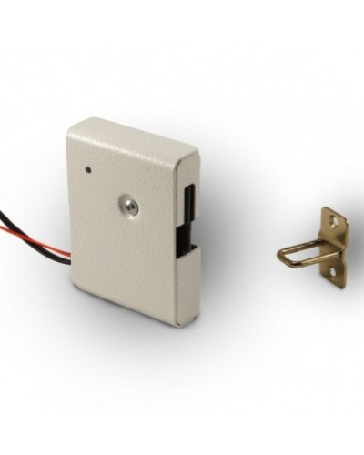 Замок электромеханический с толкателем и датчиком положения двери Promix-SM308.10.1 (белый) в Самаре Электромеханические замки Pintop.ru