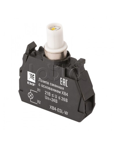 Лампа сменная c основанием XB4 белая 24В EKF PROxima (XB4-ESL-W) в Самаре Источники света(Лампы) Pintop.ru