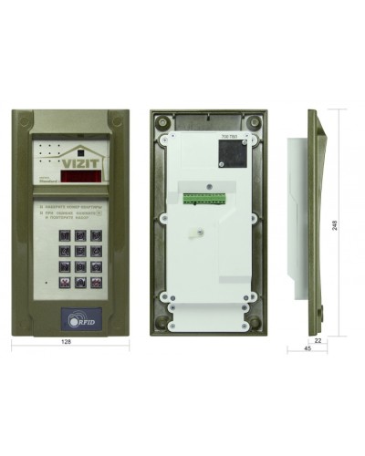 Блок вызова до 200 абонентов Vizit БВД-N201FCP в Самаре Блоки вызова многоабонентные Pintop.ru