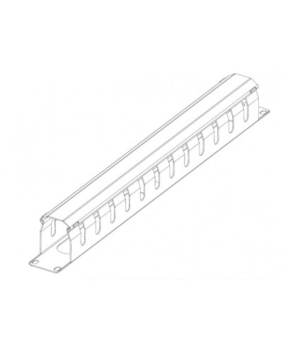 Органайзер горизонтальный 19 1U с крышкой ЦМО ГКЗ-1U-9005 в Самаре Кабельные органайзеры Pintop.ru