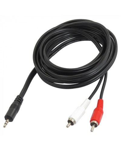 Шнур 3.5 мм стерео штекер - 2 RCA 7 м (10шт/уп) REXANT 17-4206 в Самаре Коннекторы Pintop.ru