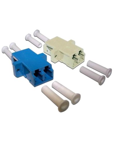 Адаптер оптический LANMASTER LC, OM4, корпус SC без фланцев, дуплексный LANMASTER LAN-2LCS/NF-AM-OM4 в Самаре Коммутационные изделия Pintop.ru