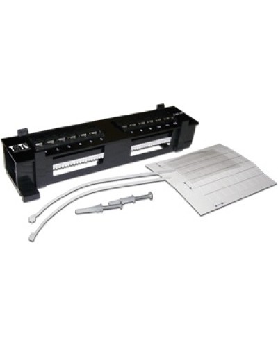 Патч-панель настенная горизонтальная 12 портов RJ-45 TWT TWT-PP12UTP-H в Самаре Патч панель Pintop.ru