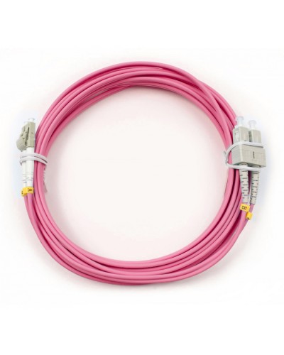 Шнур оптический duplex LC-SC 50/125 mm OM4 5м LSZH Cabeus FOP-50-OM4-LC-SC-5m в Самаре Патч-корды оптические Pintop.ru