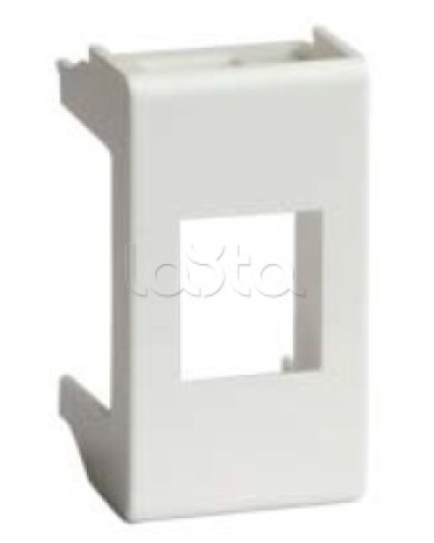 Адаптер для информационных разъемов REICHLE - DE-MASSARI, «Viva», 1 мод., белый DKC 45009 в Самаре Аксессуары для стоек и шкафов Pintop.ru