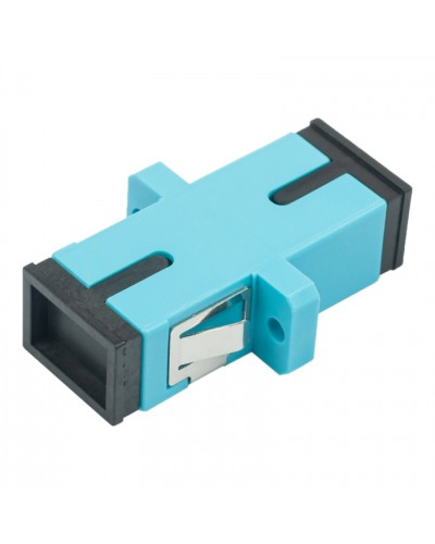 Адаптер оптический проходной SC-SC, OM3, симплекс (simplex), бирюзовый Datarex DR-540023 в Самаре Коммутационные изделия Pintop.ru