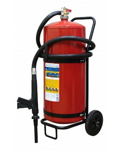 Огнетушитель ПОЖТЕХНИКА ОВП-50(з) МИГ зимний (ФторПАВ) на съемн.тележке с перекр. стволом (баллон 62,5 л, ОТВ 50 л) в Самаре Огнетушители Pintop.ru