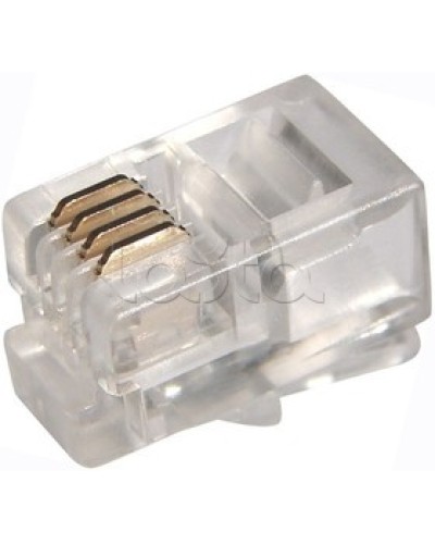 Джек телефонный 6P4C (100шт/уп) PROCONNECT 05-1012-3 в Самаре Коннекторы Pintop.ru