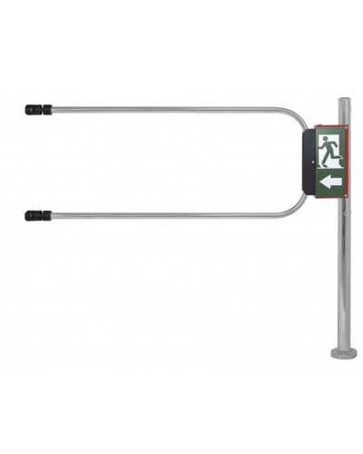 Smartec ST-GR012EC-CR - Калитка аварийного выхода с электромагнитом, хромированная, в комплекте стойка 1000 х D50 мм и створка 1200 х D25 мм. в Самаре Калитки Pintop.ru