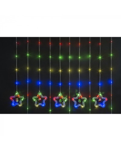 Гирлянда Navigator 95 012 NGF-D035-01 (бахрома звезды и фигурки WW 3*0.6м IP20) в Самаре Источники света(Лампы) Pintop.ru
