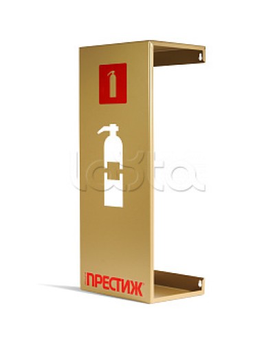 Подставка настенная под огнетушитель ПРЕСТИЖ золото ПОЖТЕХНИКА в Самаре Аксессуары для огнетушителей Pintop.ru