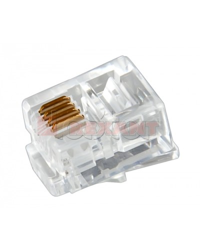 Джек телефонный 6P4C (100шт/уп) REXANT 05-1012 в Самаре Коннекторы Pintop.ru