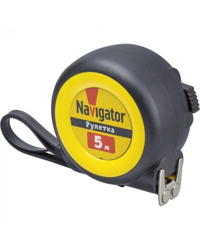 Рулетка Navigator 80 258 NMT-Ru01-A-5-19 (автостоп, 5 м*19 мм) в Самаре Аксессуары для кабель-канала Pintop.ru
