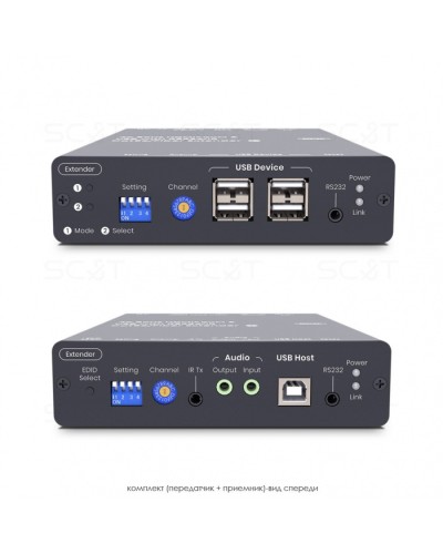 HDMI KVM удлинитель сигнала HDMI SC&T HKM01-4K6G в Самаре Видеоусилители, Модуляторы, Делители Pintop.ru