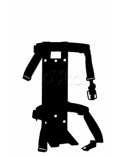 Кронштейн ПОЖТЕХНИКА КТР-4/5 на 2 ремнях(d145-150) для ОП/ОВП-4, ОП-5, ОУ-3 в Самаре Аксессуары для огнетушителей Pintop.ru