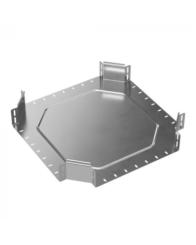 Ответвитель Х-образный Стандарт INOX (AISI 304) 400х100 Промрукав (PR16.3186) в Самаре Аксессуары для лотков Pintop.ru
