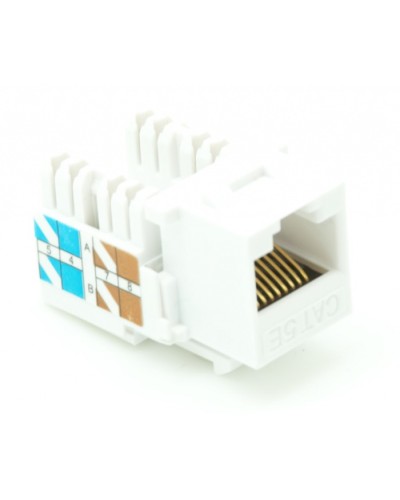 Модуль-вставка типа Keystone, Кат.5e (Класс D), 100МГц, RJ45/8P8C, 110/KRONE, T568A/B, неэкранированный, белый, уп-ка 10шт. NETLAN EC-UKJ-UD2-WT-10 в Самаре Коннекторы Pintop.ru