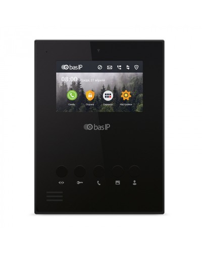 Видеодомофон BAS-IP AU-04LA BLACK в Самаре Абонентские видеоустройства Pintop.ru