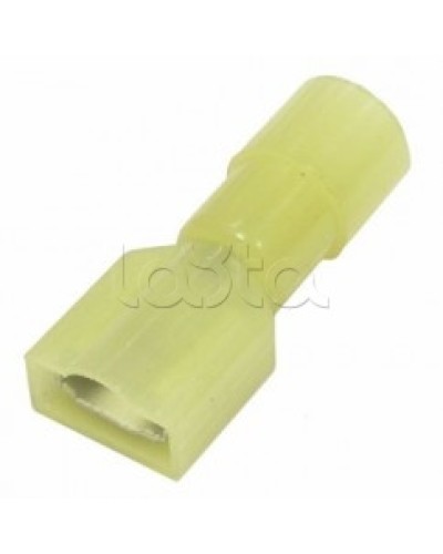 Клемма плоская полностью изолированная 4-6 мм² (КППИн гнездо - 6.6мм) (100шт/уп) REXANT 08-0652 в Самаре Клеммные колодки Pintop.ru