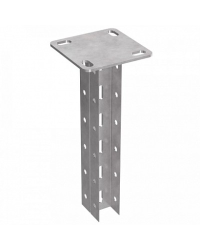 Стойка двойная потолочная 45х30х1400 пятка 120х120 Промрукав (PR08.5153) в Самаре Аксессуары для лотков Pintop.ru