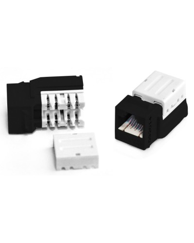 Вставка Keystone Jack RJ-45(8P8C) Hyperline KJNE-8P8C-C6-90-BK в Самаре Модули Keystone Pintop.ru