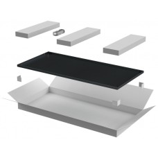 ITK LINEA E Дверь металлическая 600мм шкафа 33U чер. (LE05-33U6X-DM)