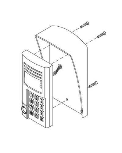 Комплект монтажный для блоков вызова БВД-SM100х, БВД-341х, БВД-402х, БВД-404х Vizit МК-341 в Самаре Аксессуары для многоабонентных систем Pintop.ru