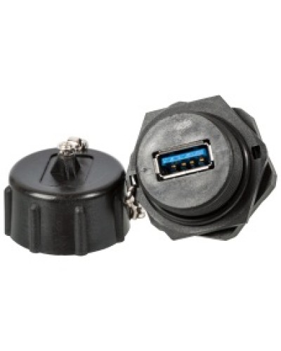 ндустриальный соединительный модуль USB 3.0, IP67, с крышкой LANMASTER (LAN-OK-USB30/180-WP) в Самаре Коммутационные изделия Pintop.ru