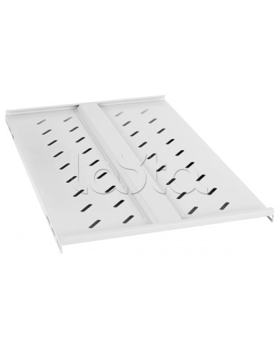 Полка перфорированная глубиной 700 мм для открытых стоек, усиленная до 100кг Cabeus RA-J018-FC-700-100KG в Самаре Полки для шкафов и стоек Pintop.ru