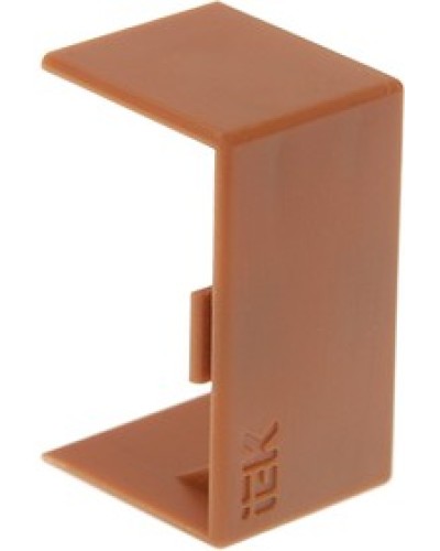 ELECOR Соединитель на стык КМС 15х10 дуб (4шт/компл) IEK (EL-KK10D-S-015-010-K11) в Самаре Аксессуары для кабель-канала Pintop.ru