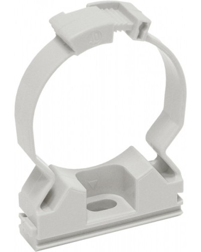 ELASTA Хомутный держатель CFC25 серый IEK (CTA10MP-CFC25-K41-100) в Самаре Стяжки-хомуты Pintop.ru