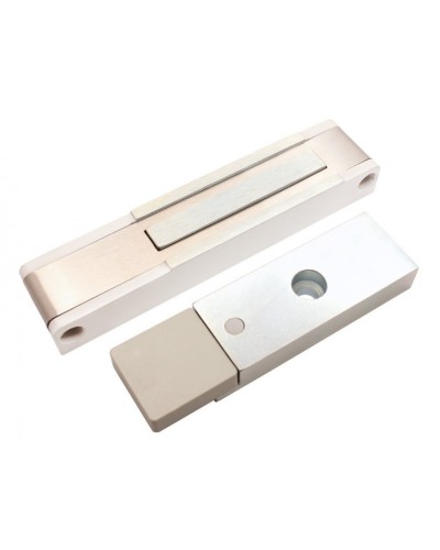 Электромагнитный замок с датчиком состояния двери ALeko ALM-150P (24В белый) в Самаре Электромагнитные замки Pintop.ru