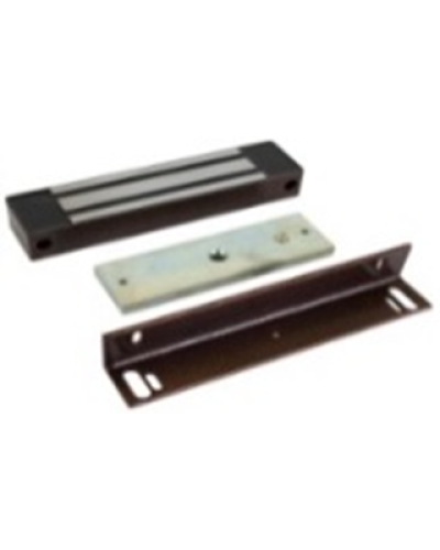 Электромагнитный замок AccordTec ML-400 KB с уголком, цвет коричневый в Самаре Электромагнитные замки Pintop.ru