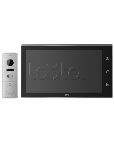 Комплектвидеодомофона CTV-DP4105AHD (черный) в Самаре Комплекты домофонов Pintop.ru