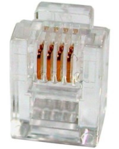 Разъем телефонный RJ11 (6P4C) Cabeus в Самаре Коннекторы и разъемы Pintop.ru
