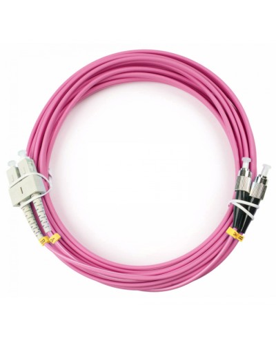 Шнур оптический duplex SC-FC 50/125 mm OM4 15м LSZH Cabeus FOP-50-OM4-SC-FC-15m в Самаре Патч-корды оптические Pintop.ru