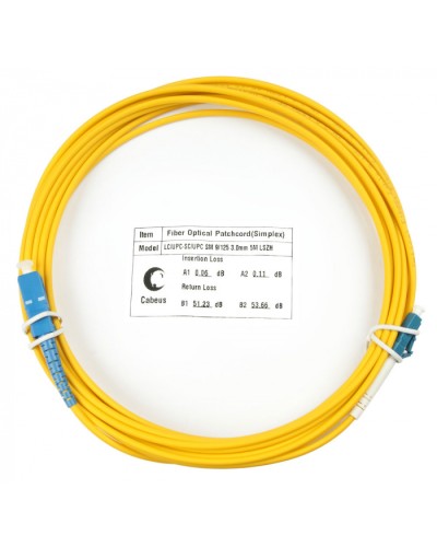 Шнур оптический simplex LC-SC 9/125 sm 10м LSZH Cabeus FOP(s)-9-LC-SC-10m в Самаре Патч-корды оптические Pintop.ru