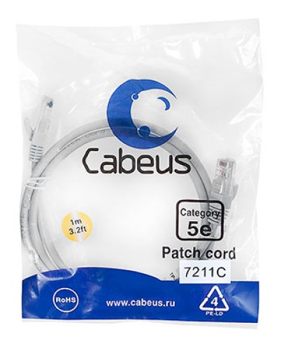 Патч-корд Cabeus PC-FTP-RJ45-CAT.6-0.5M-LSZH в Самаре Патчкорды (медные) Pintop.ru