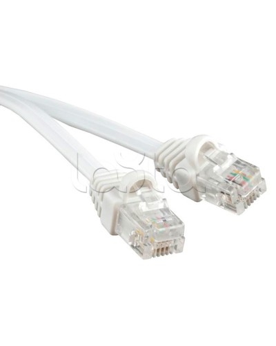 Патч-корд 6p4c телефонный, 1.5 м, белый Cabeus PC-TEL-RJ12-1.5m в Самаре Патчкорды (медные) Pintop.ru