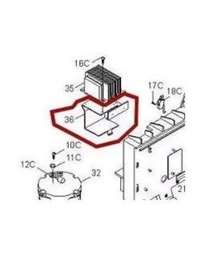 Кронштейн крепления аккумуляторов BX-P Came 119RIBX036 в Самаре Запчасти для шлагбаумов и автоматики Pintop.ru