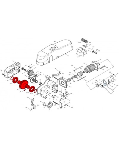 Электродвигатель E300 Came 119RIE136 в Самаре Запчасти для шлагбаумов и автоматики Pintop.ru