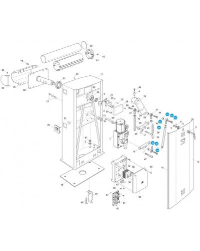 Моторедуктор G6000 Came 119RIG195 в Самаре Запчасти для шлагбаумов и автоматики Pintop.ru