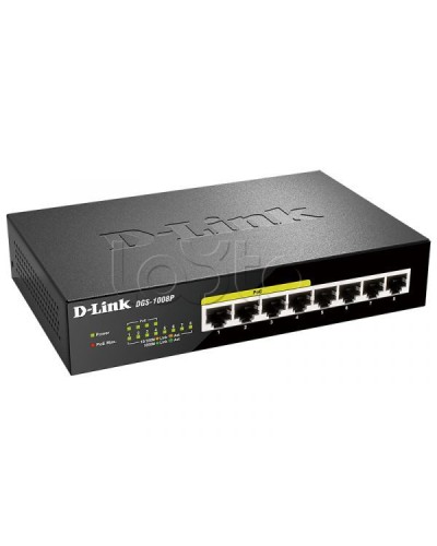 Неуправляемый коммутатор D-Link DL-DGS-1008P/F1A в Самаре Коммутаторы Pintop.ru