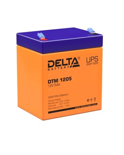 Аккумулятор свинцово-кислотный Delta DTM 1205 в Самаре Электротехническое оборудование Pintop.ru