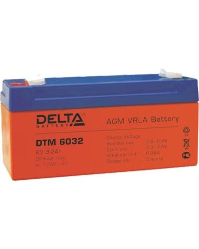 Аккумулятор свинцово-кислотный Delta DTM 6032 в Самаре Электротехническое оборудование Pintop.ru