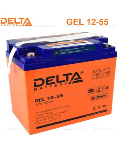 Аккумулятор свинцово-кислотный Delta GEL 12-55 в Самаре Электротехническое оборудование Pintop.ru