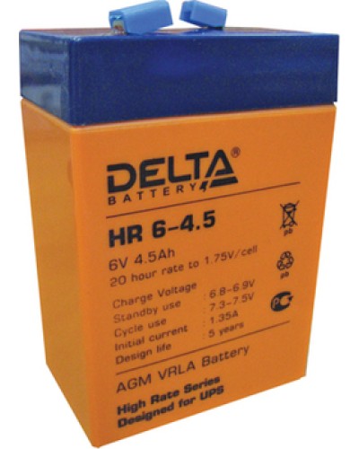 Аккумулятор свинцово-кислотный Delta HR6-4.5 в Самаре Электротехническое оборудование Pintop.ru