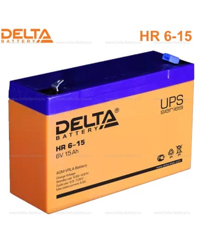 Аккумулятор свинцово-кислотный Delta HR 6-15 в Самаре Электротехническое оборудование Pintop.ru