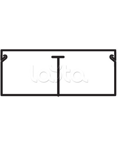 Миниканал TMC 40/2x17 с перегородкой DKC 00305 в Самаре Кабель-канал Pintop.ru