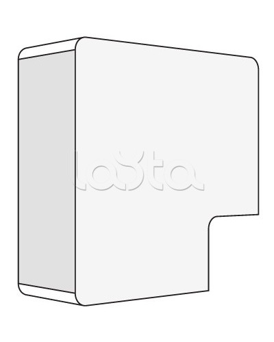 Угол APM 22x10 плоский (40 шт/уп) DKC 00407 в Самаре Аксессуары для кабель-канала Pintop.ru